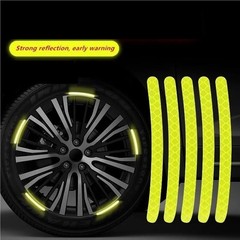 20PCS Blue Car Wheel Decorative Reflective Stickers Night Safety Warning Decal