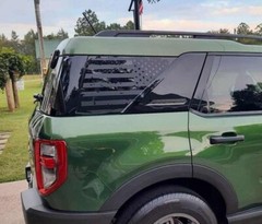 Side window flags. Compatible with FORD BRONCO SPORT . Both sides