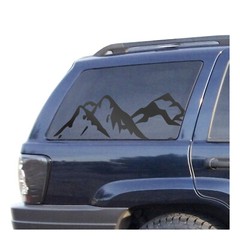 Outdoor Mountain Design Decals Fits 1999-2004 Jeep Grand Cherokee WJ1-HP1