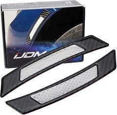 Universal White Reflective Side Marker Sticker w/Outer Black For Wheel Well Arch