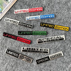 Metal Car Body Rear Trunk Lid Badge LIMITED SPECIAL EDITION Emblem Decal Sticker