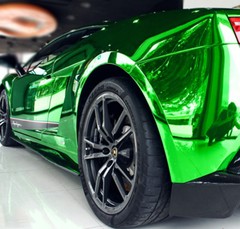60″ x 60″ Green Chrome Mirror Vinyl Film Wrap Sticker Stretchable 5ft x 5ft