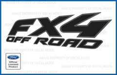 1997 – 2010 Ford F250 FX4 Off Road Decals FBLK Stickers Truck Black Gray FH2X5