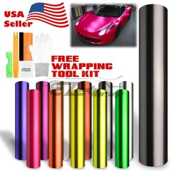 Anodized Chrome Metallic Matte Car Vinyl Wrap Sticker Decal Bubble Free Sheet