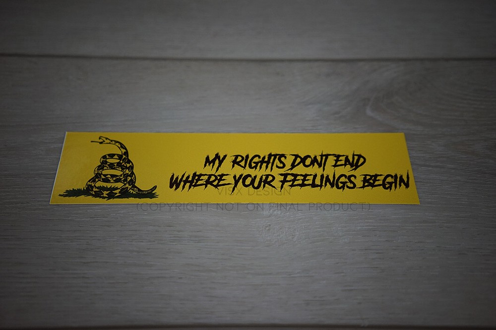 Don’t Tread on Me 2pk Bumper Sticker Vinyl NRA Guns Gadsen Amendment Snake