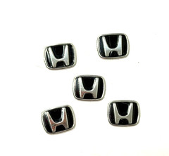5x Aluminum Emblem Sticker for Honda 13.1mm x 10.8mm (suitable for key)