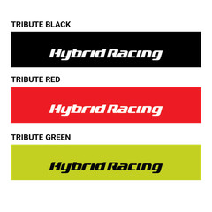 Hybrid Racing for Tribute Windshield Sunstrip Red