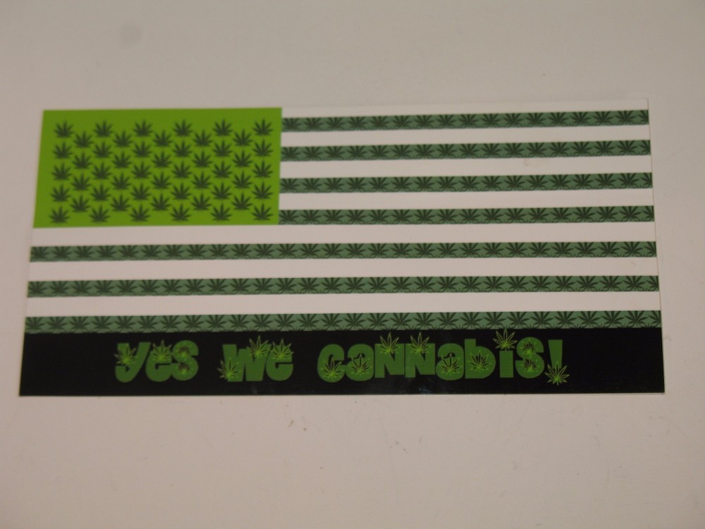 Marijuana Blunt Weed Yes We Cannabis Vinyl Sticker Decal