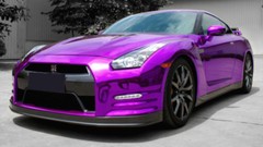 360″ x 60″ Purple Chrome Mirror Vinyl Film Wrap Sticker Stretchable 30ft x 5ft