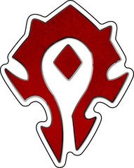 Horde Logo Crest Orcs Trolls Tauren Undead Warcraft WoW Vinyl Sticker