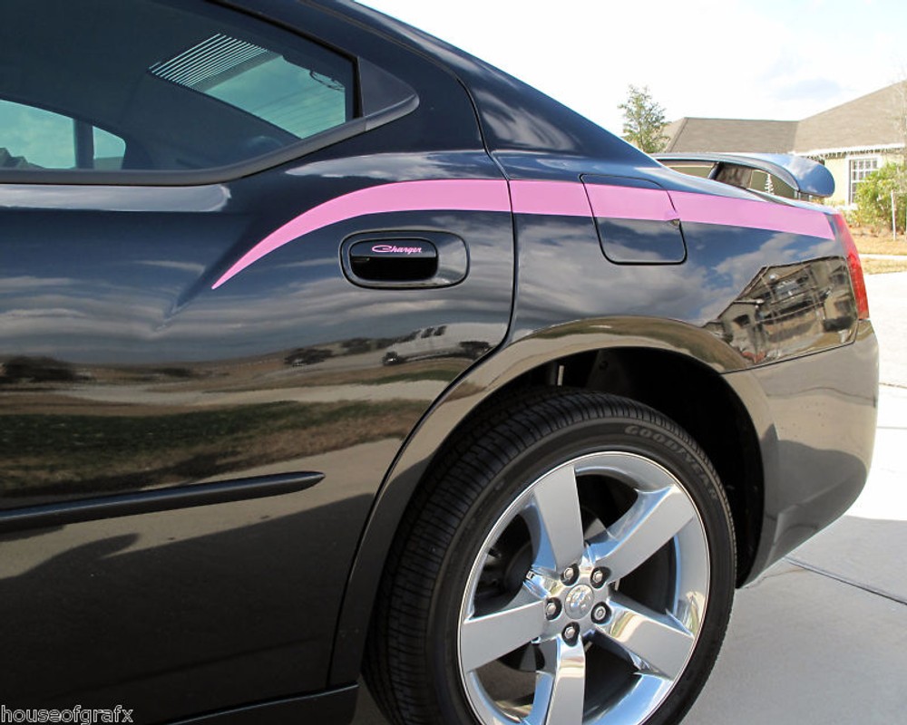 Quarter panel body line accent decal decals stripe fits 06-2010 Dodge Charger
