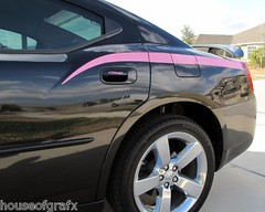 Quarter panel body line accent decal decals stripe fits 06-2010 Dodge Charger