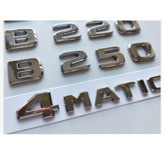 Chrome For Mercedes A170 B170 C270 E270 G270 ML270 CLK270 GLK270 4MATIC Emblems/