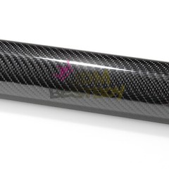 7D Carbon Fiber Black High Gloss Auto Vinyl Wrap Sticker Sheet Film Decal DIY 6D