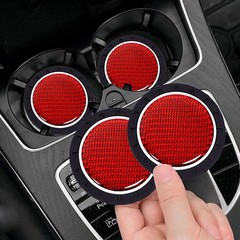 🔥2Pcs Car Cup Mats Soft Rubber Non-Slip Car Insert Coaster Car Accessories🔥