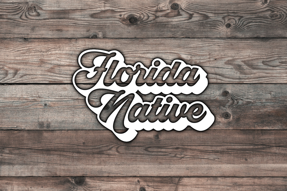 Florida Native Decal Sticker Vinyl Graphics – 6.5 x 4.2 inch