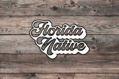 Florida Native Decal Sticker Vinyl Graphics – 6.5 x 4.2 inch