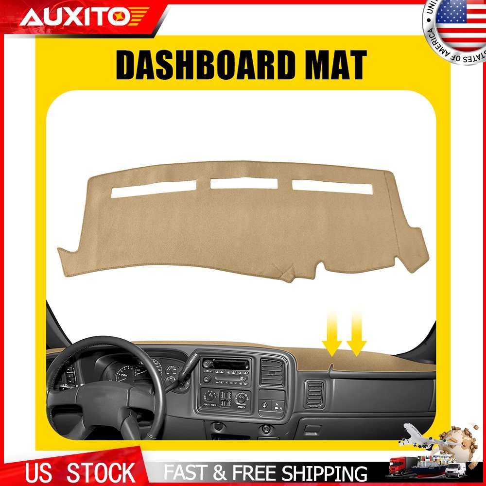 Black Gray Beige Car Dashboard Cover for Chevy Silverado 1999-2006 GMC Sierra