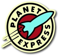 FUTURAMA PLANET EXPRESS LOGO DECAL STICKER 3M USA TRUCK VEHICLE WINDOW WALL CAR