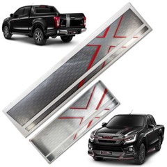 Sticker X-Series Front Rear Hood Tailgate Silver For Isuzu D-Max 2018 19