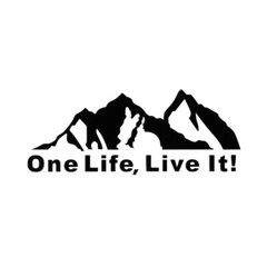 One Life Live It Mountain Decal Sticker Vinyl Auto Car Truck Camper Van Window