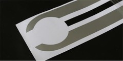 130X12.1CM Car Hood Racing Stripes Lines Decals Stickers for BMW Mercedes Benz