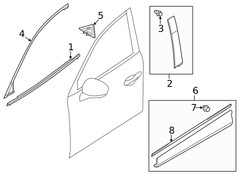 Genuine Mazda Door Applique KD53-50-M10E