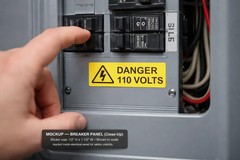 Danger 110 Volts HIGH Voltage Safety Yellow Stickers 10 Pack .5″ x ” x 1.5″ P716
