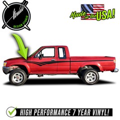 Retro Side Racing Stripes Graphics – For Toyota Pickup SR5 Tacoma 89-97 1998