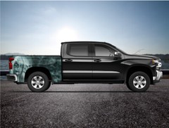 Mist Sexy Woman Green Truck Wrap Vinyl Bed Side Graphic Decal Tailgate DS PS USA