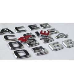 Chrome For Mercedes A170 B170 C270 E270 G270 ML270 CLK270 GLK270 4MATIC Emblems/