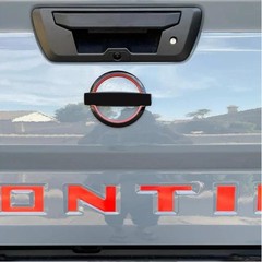 Lava Red Tailgate Decals Customized Designed and for a 2022-2026 Nissan Frontier