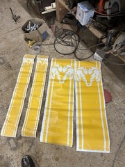 Dodge Ram 1500 Decals Vinyl Graphics Rear Side Bed Racing Stripes x4 NOS
