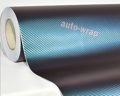 Full Car 3D Carbon Fiber Chameleon Vinyl Wrap Sticker Green Purple 98FT x 5FT AC