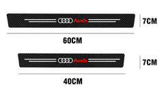 4PCS Car Door Sill Protector Anti-Scratch Threshold Strips for Audi New