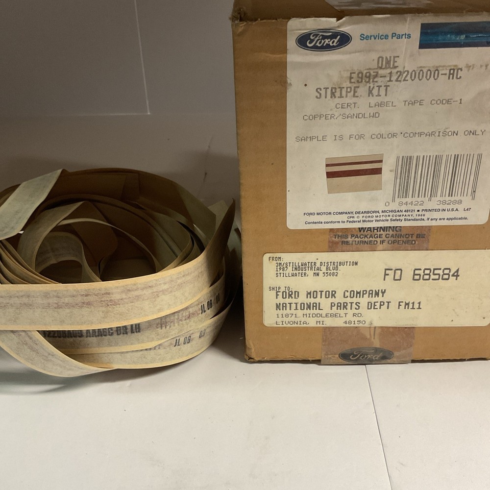 Ford Decal Stripe Partial Kit E99Z-1220000-AC 1986-1989 Aerostar Van