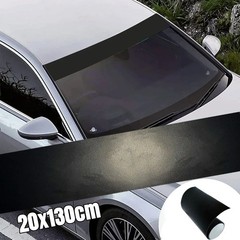 Universal Windshield Banner Matte Black Vinyl Decal Sun Strip 130 x 20CM USA