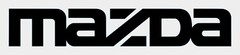 2 count – Mazzda logo Gloss Black vinyl Decal Sticker 20″ wide x 3.4″ tall