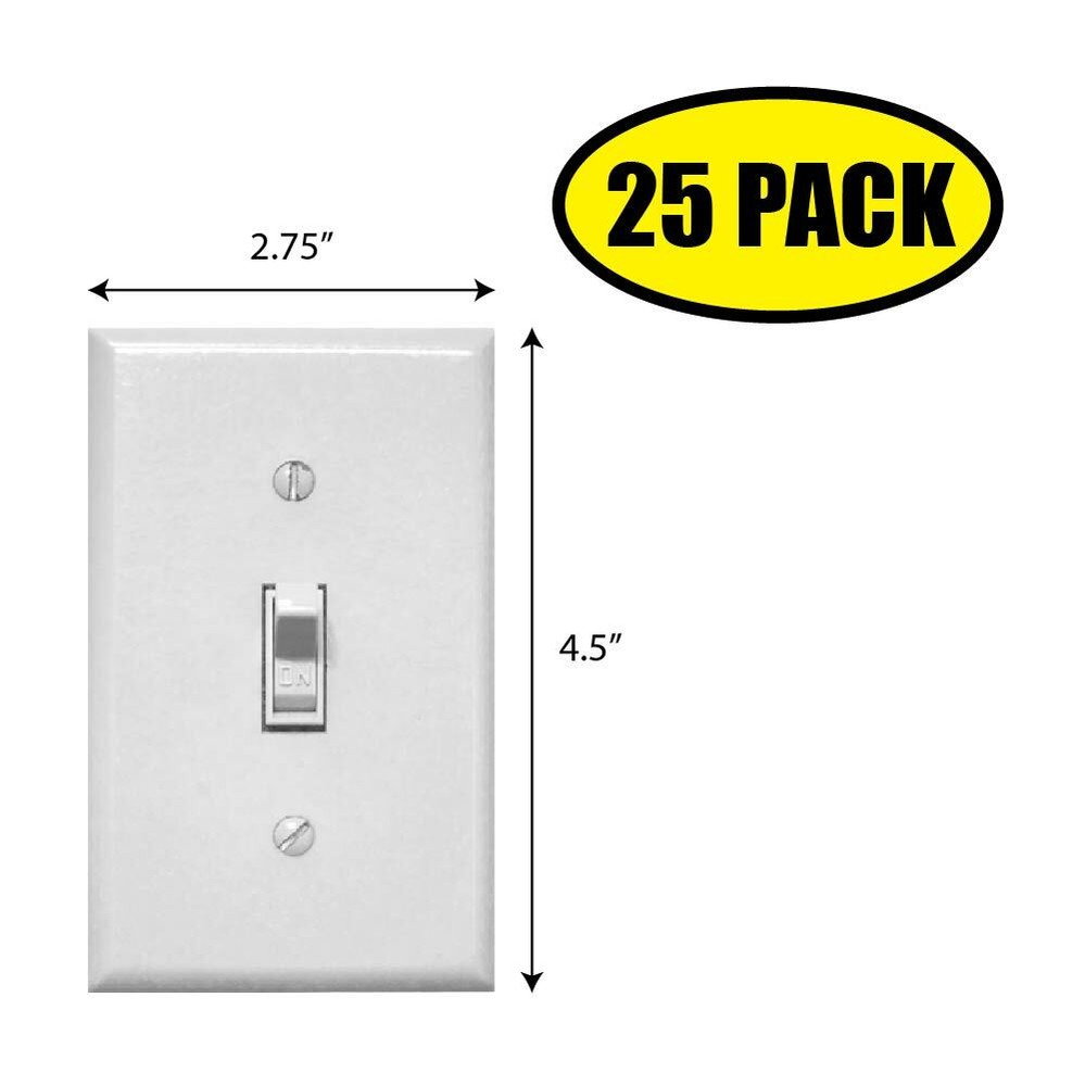 25 PACK – 4.5″ x 2.75″ FAKE LIGHT SWITCH Sticker Decal Humor Funny Gift VG0040