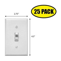 25 PACK – 4.5″ x 2.75″ FAKE LIGHT SWITCH Sticker Decal Humor Funny Gift VG0040