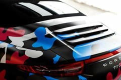 Red Blue White Black Camo Vinyl Car Wrap Film Sheet +Free Tools (2 feet & up )