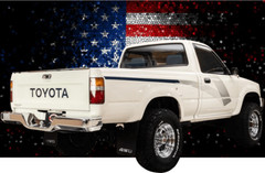 VINTAGE STYLE VINYL DECALS GRAPHICS FITS TOYOTA PICKUPS/ 89 4×4 MODELS