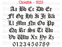 #1023 Custom Text Letters Personalized Decal Sticker Vinyl Windshield Window Car