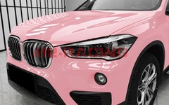 High Gloss Rouge Pink Glossy Car Vinyl Wrap Sticker Decal Sheet Film Air Release