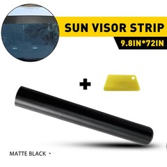 Matte Black Windshield Decal Strip Film Sun Visor Vinyl Banner Blank Sticker