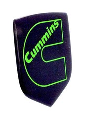 GRILLE EMBLEM fits RAM DIESEL 2006-2010 Black/Lime Green Outline
