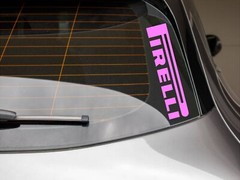 Custom Pirelli Vinyl Decal Import Tuner Multiple Colors and Sizes