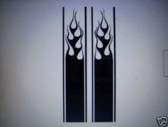 FLAME STRIPE #12 LONGER DECAL VINYL GRAPHIC VEHICLE CROSS OVER TRUCK SUV