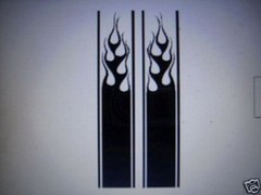 FLAME STRIPE #12 LONGER DECAL VINYL GRAPHIC VEHICLE CROSS OVER TRUCK SUV