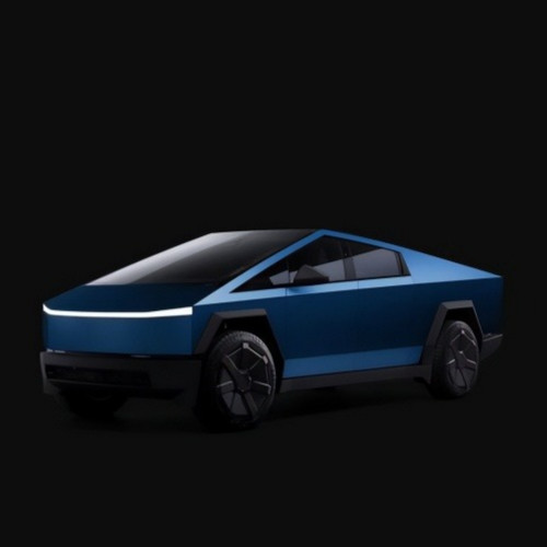 For Tesla Cybertruck DIY PreCut Car Wrap Color Change Metallic Midnight Blue